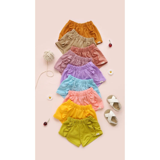 Littledyra ruffle shorts (6-12m)