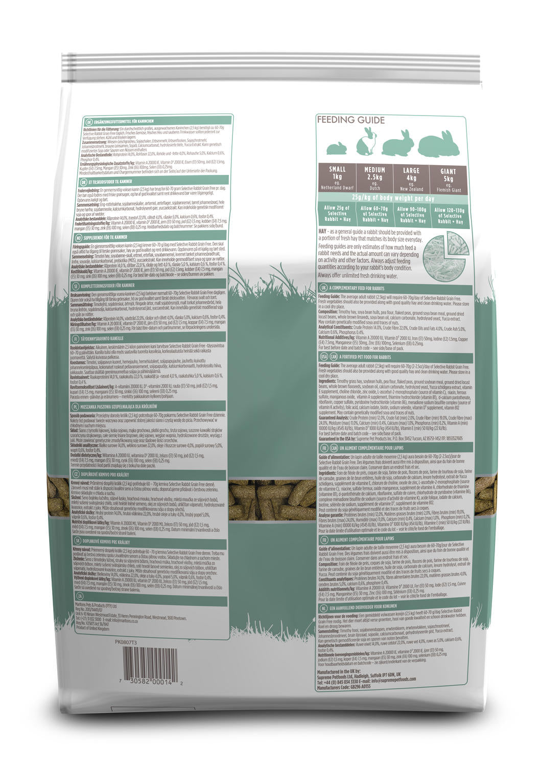 Supreme Selective Naturals Grain Free Rabbit Food (1.5kg)