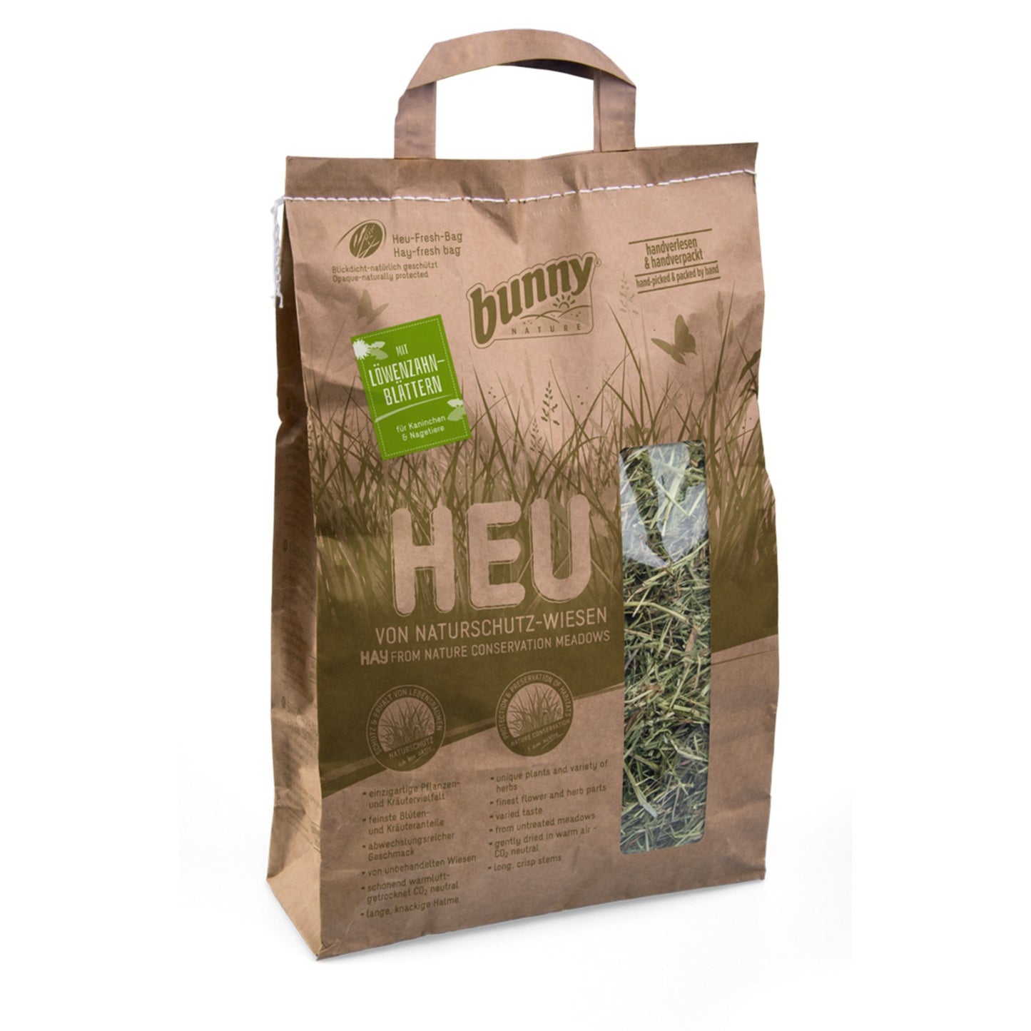 Bunny Nature Heu with Dandelion Leaves (250g)