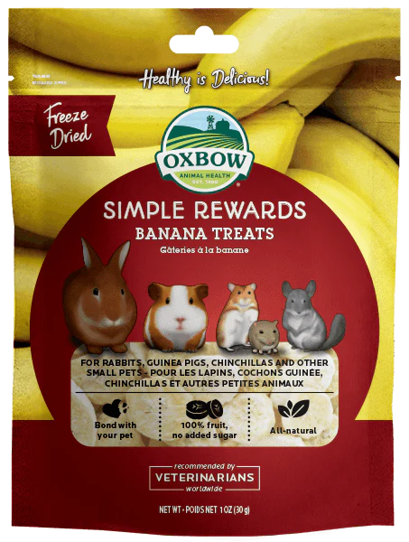 Oxbow Simple Rewards Banana Treats 30g