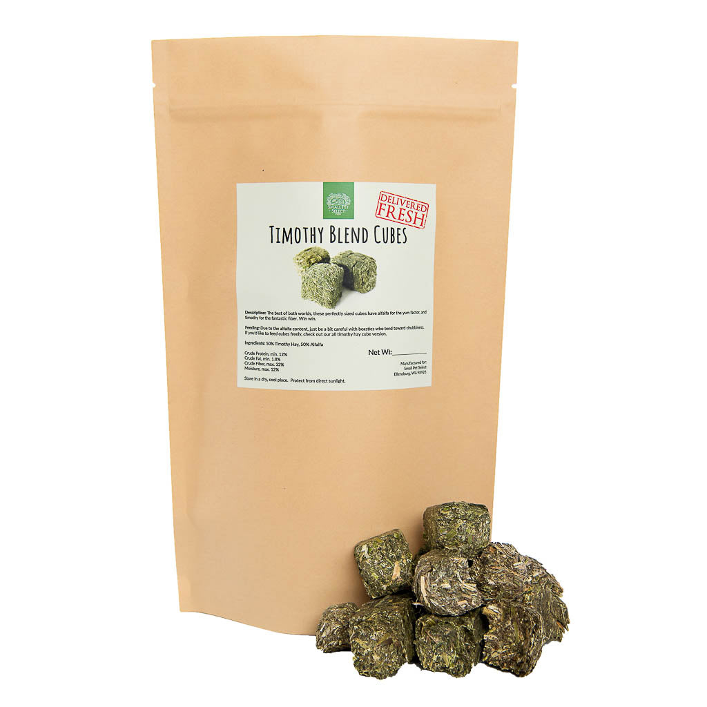 Small Pet Select Hay Cubes - Timothy/Alfalfa Mix 1lb